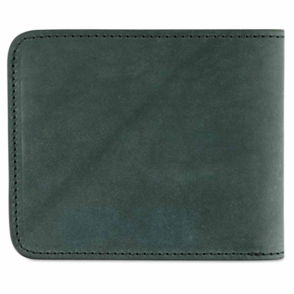 Leather Billfold Wallet - Green / Cognac - Escuyer