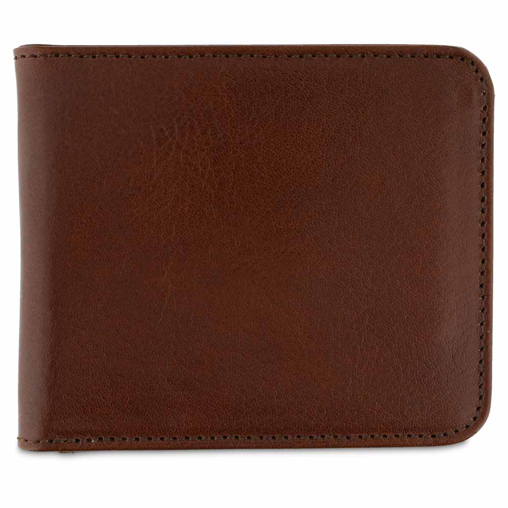 Leather Billfold Wallet - Light Brown - Escuyer