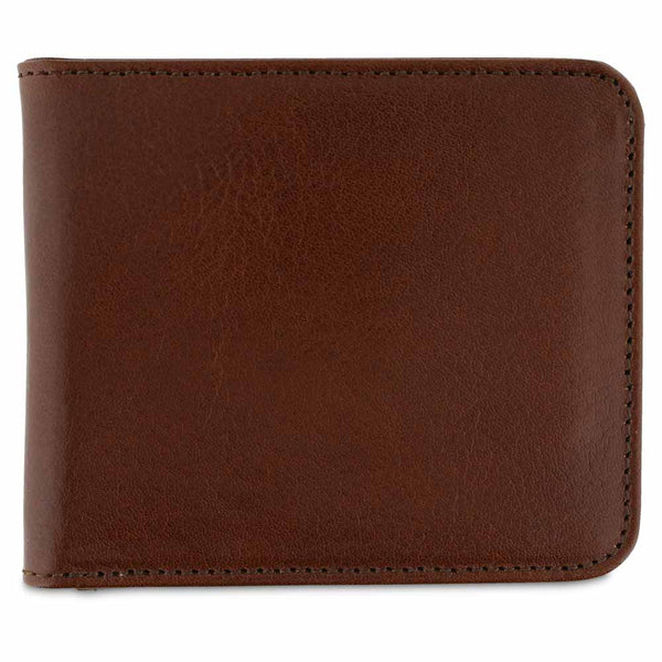 Leather Billfold Wallet - Light Brown - Escuyer