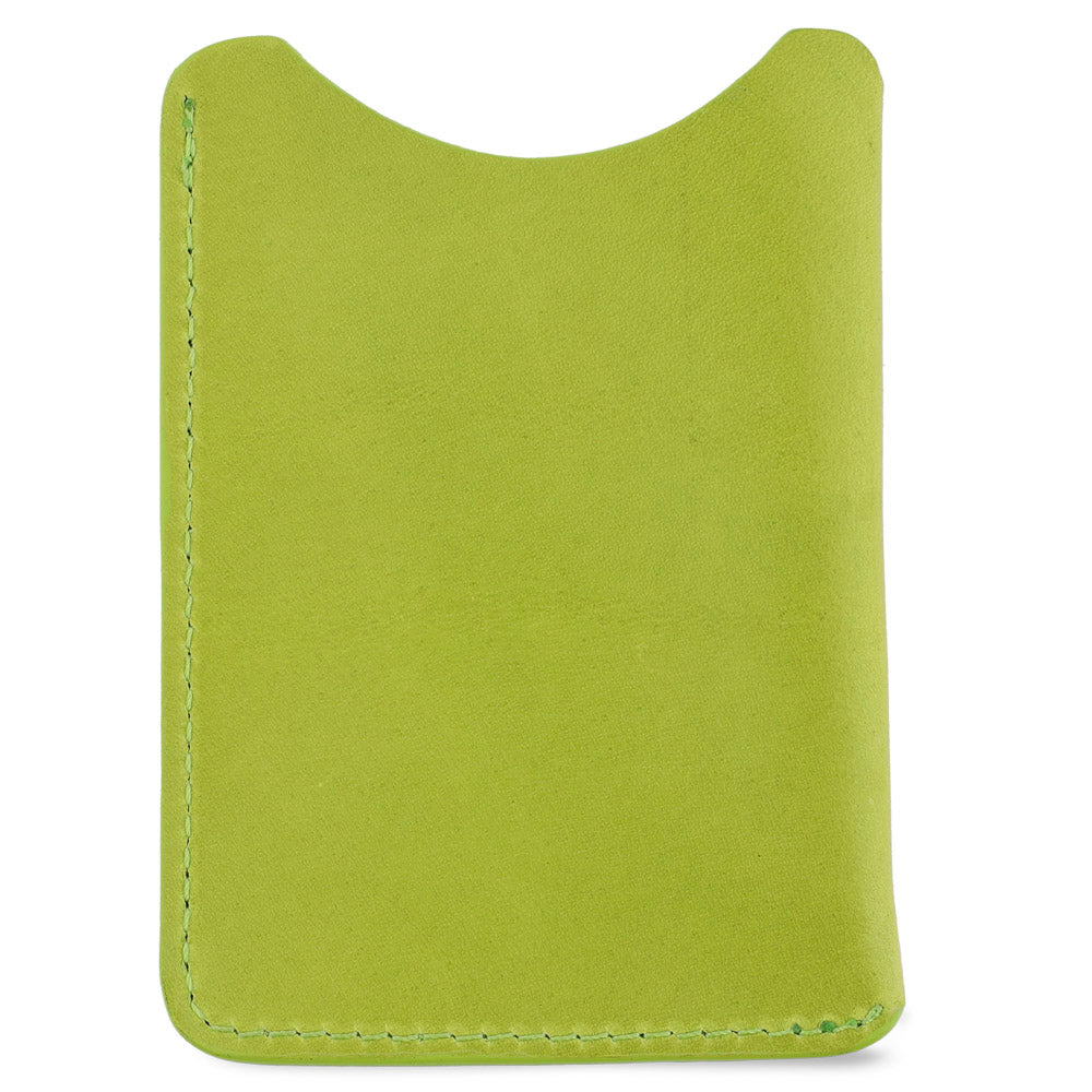 Leather Card Sleeve - Clorofilla