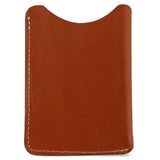 Leather Card Sleeve - Cognac