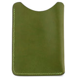 Leather Card Sleeve - Jungle Green
