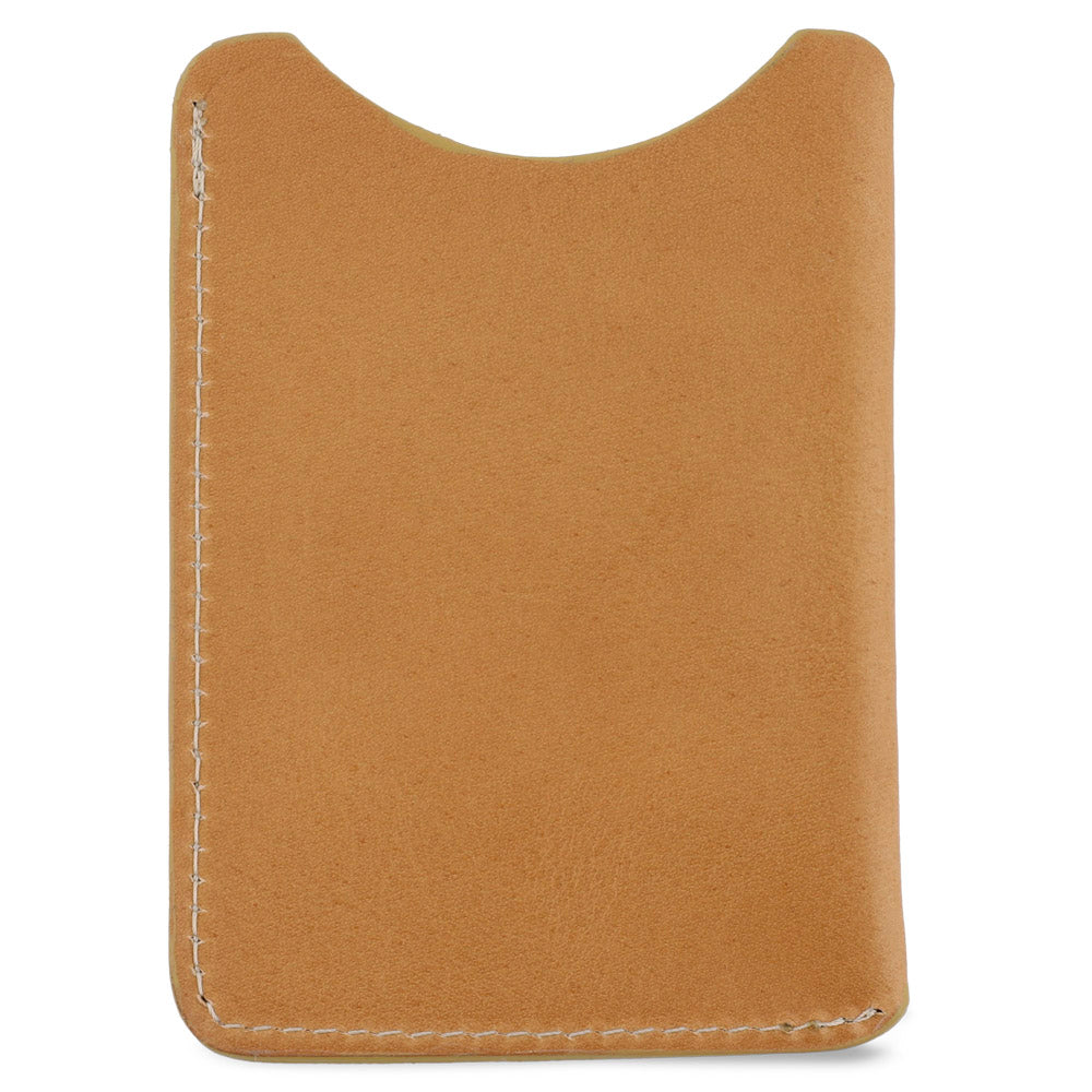 Leather Card Sleeve - Natural