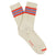 Escuyer Men's 5 Stripes Socks in ecru, orange and blue — vintage athletics design, knitted on vintage machines in Portugal