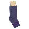 Men Ankle Socks Blue and Purple, summer socks made of cotton and crafted in Portugal