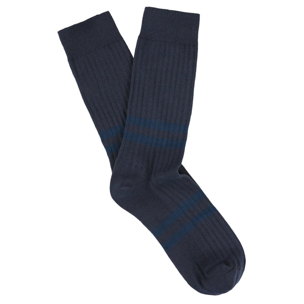 Striped socks made of cotton and crafted in Portugal