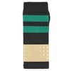 Unisex Tube Socks Off Black Green Made in Portugal