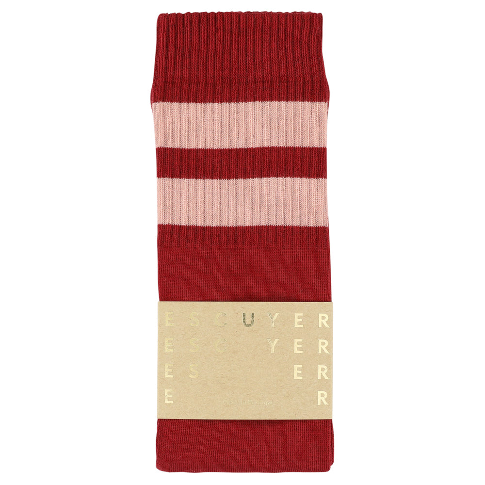 Unisex Tube Socks Red Pink Made in Portugal