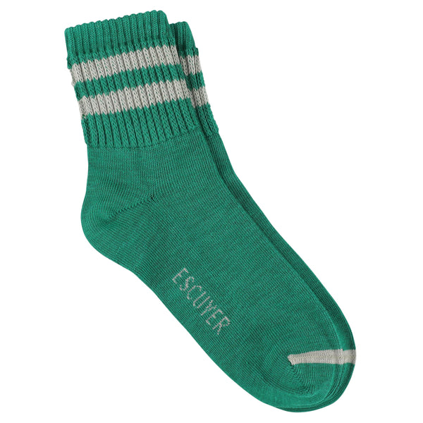 Escuyer-Women-Ankle-Socks-Green-Grey