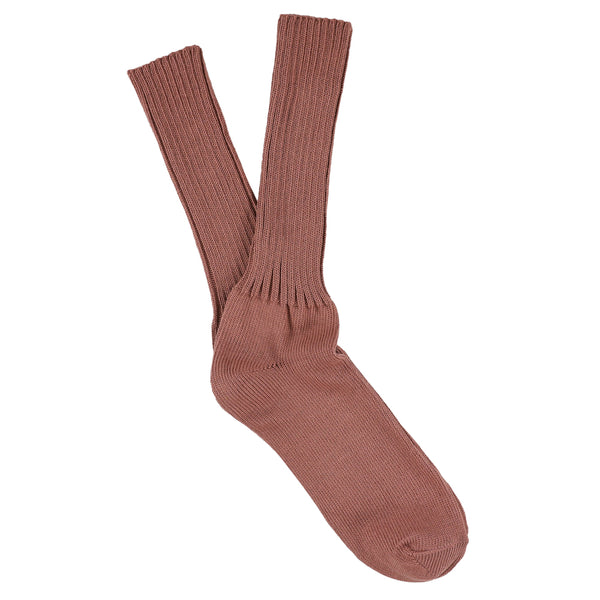 Women Crew Socks Dark Pink made of soft cotton in Portugal