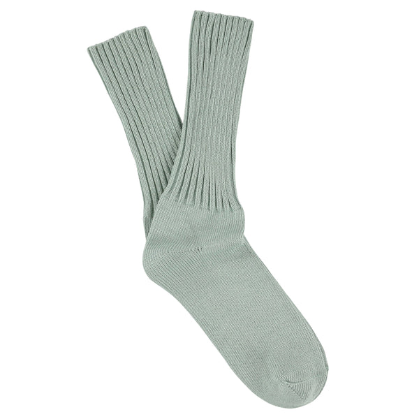 Women Crew Socks - Light Blue made of soft cotton in Portugal
