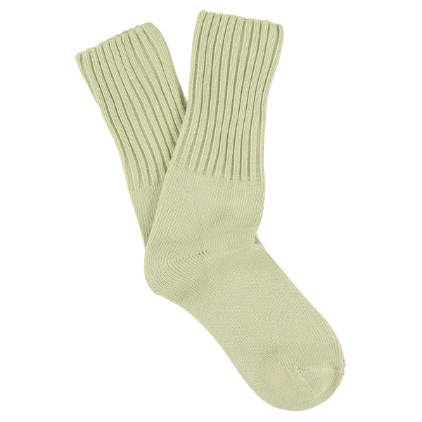 Women Crew Socks Off Green made of soft cotton in Portugal