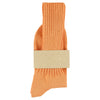 Women Crew Socks Off Orange made of soft cotton in Portugal
