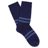 Striped Socks Blue / Light Blue made of cotton and crafted in Portugal