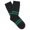 Striped Socks Off Black / Green made of cotton in Portugal