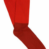 Colour Block Socks Molten Lava / Gold Flame - Escuyer