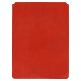 Escuyer light brown and orange leather MacBook sleeve — orange back panel, two-tone Italian veg-tanned leather