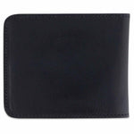 Escuyer two-tone billfold wallet in blue and cognac vegetable tanned leather