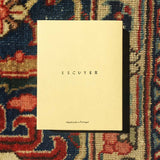 Escuyer blue leather cardholder in presentation gift box — handmade in Portugal